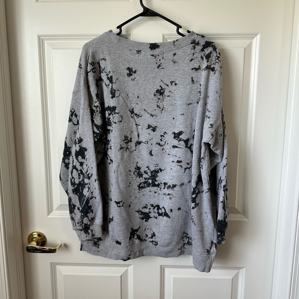 Vintage Havana Oversized Rhinestone Skull Graphic Abstract-Print Pullover Size S - Picture 6 of 8